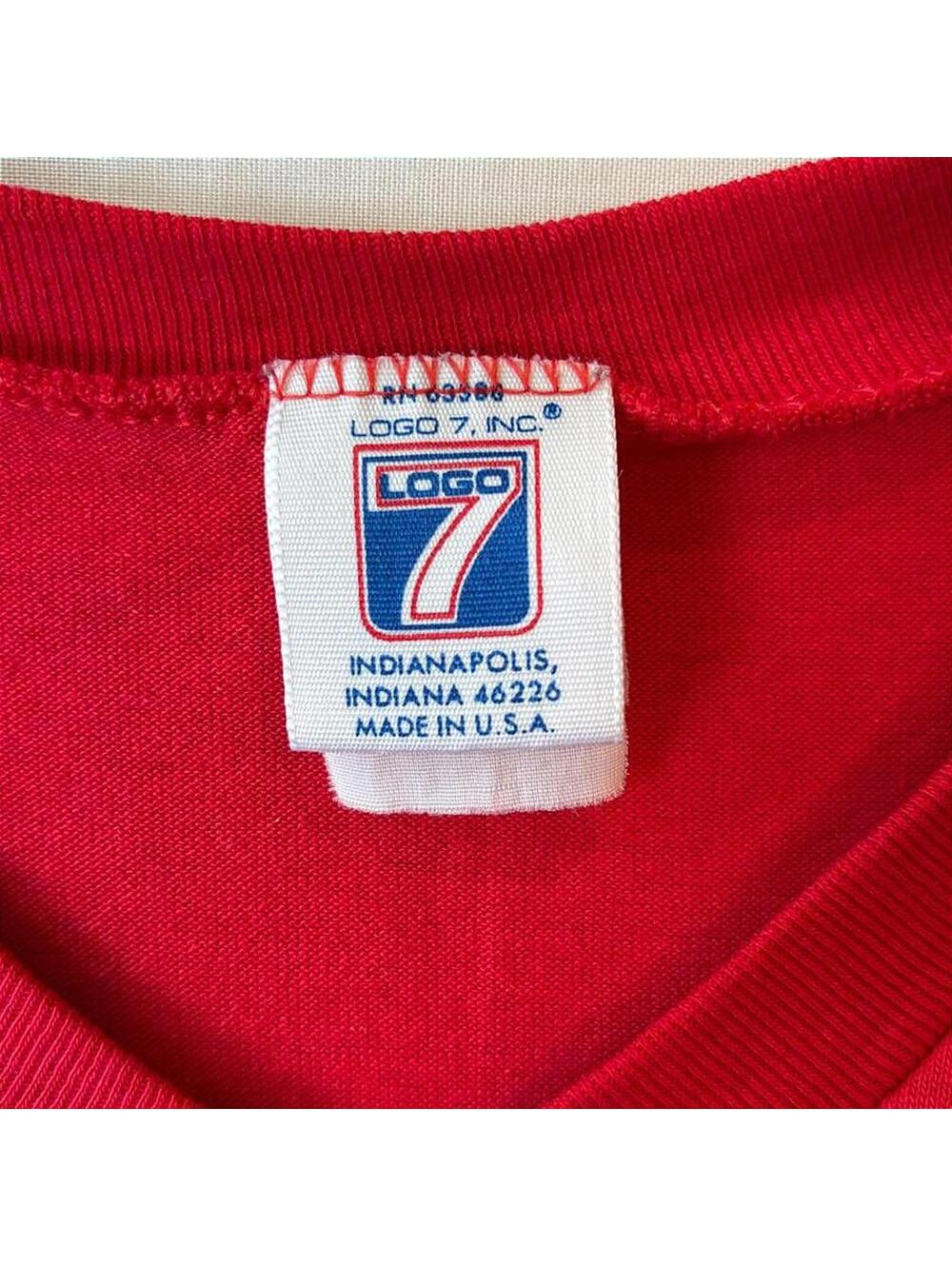 VTG 80s Ohio State Buckeyes Logo 7 Jersey T-Shirt Single Stitch Made in USA - Picture 3 of 6